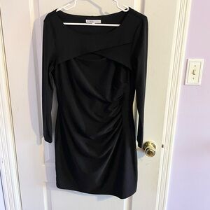 Cleo Elegant Black Long Sleeve Dress